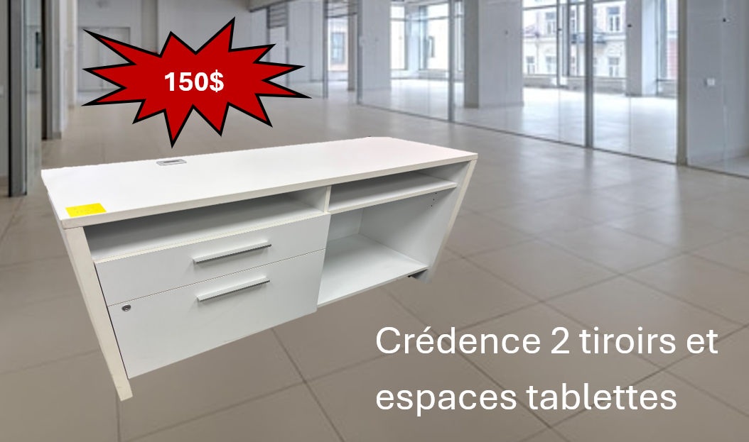 crédence et espaces tablettes
